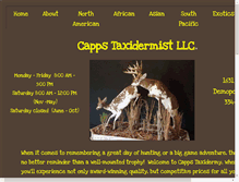 Tablet Screenshot of cappstaxidermist.com